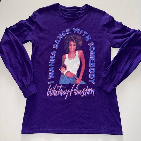 WHITNEY HOUSTON MENS URBAN OUTFITTERS LONG SLEEVE - Picture 1 of 3